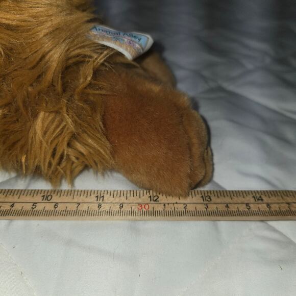 Animal Alley Plush Brown Dog Stuffed Animal with Fluffy Tail 13 in Pomeranian - Picture 9 of 9